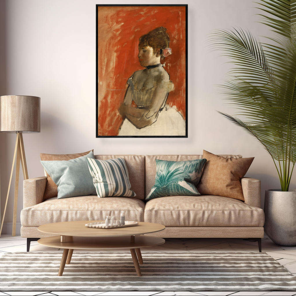 Crossed Arms Ballet Dancer by Edgar Degas | Edgar Degas Wall Art Prints - The Canvas Hive