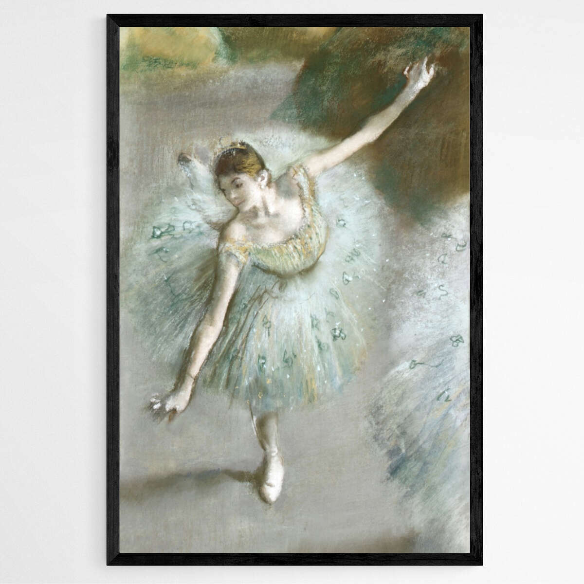 Dancer in Green by Edgar Degas | Edgar Degas Wall Art Prints - The Canvas Hive