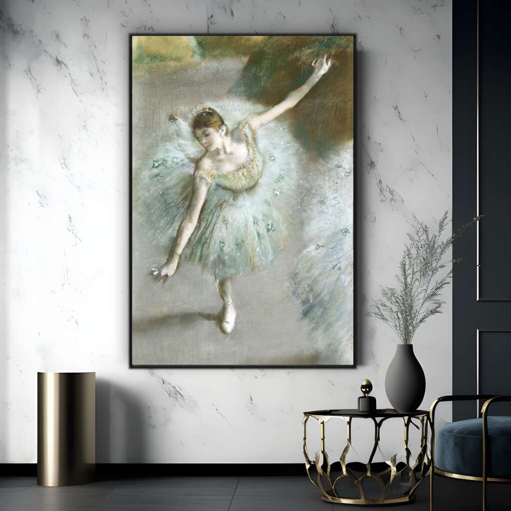 Dancer in Green by Edgar Degas | Edgar Degas Wall Art Prints - The Canvas Hive