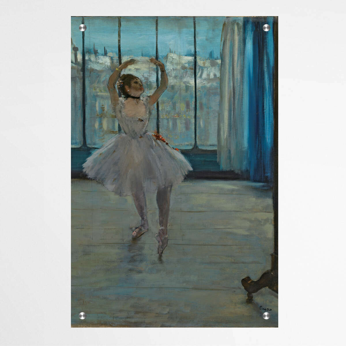 Dancer posing for a Photographer (Dancer in Front of the Window) by Edgar Degas | Edgar Degas Wall Art Prints - The Canvas Hive