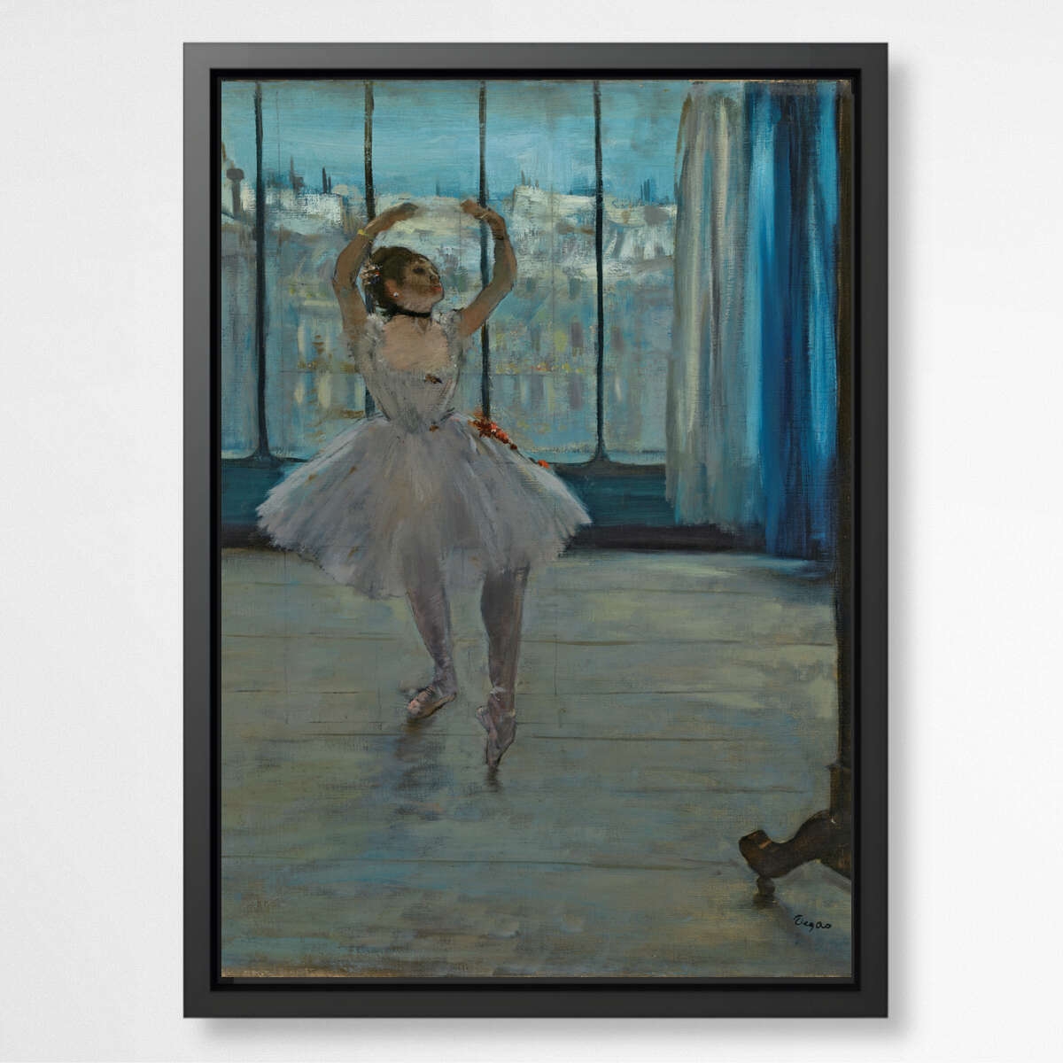 Dancer posing for a Photographer (Dancer in Front of the Window) by Edgar Degas | Edgar Degas Wall Art Prints - The Canvas Hive