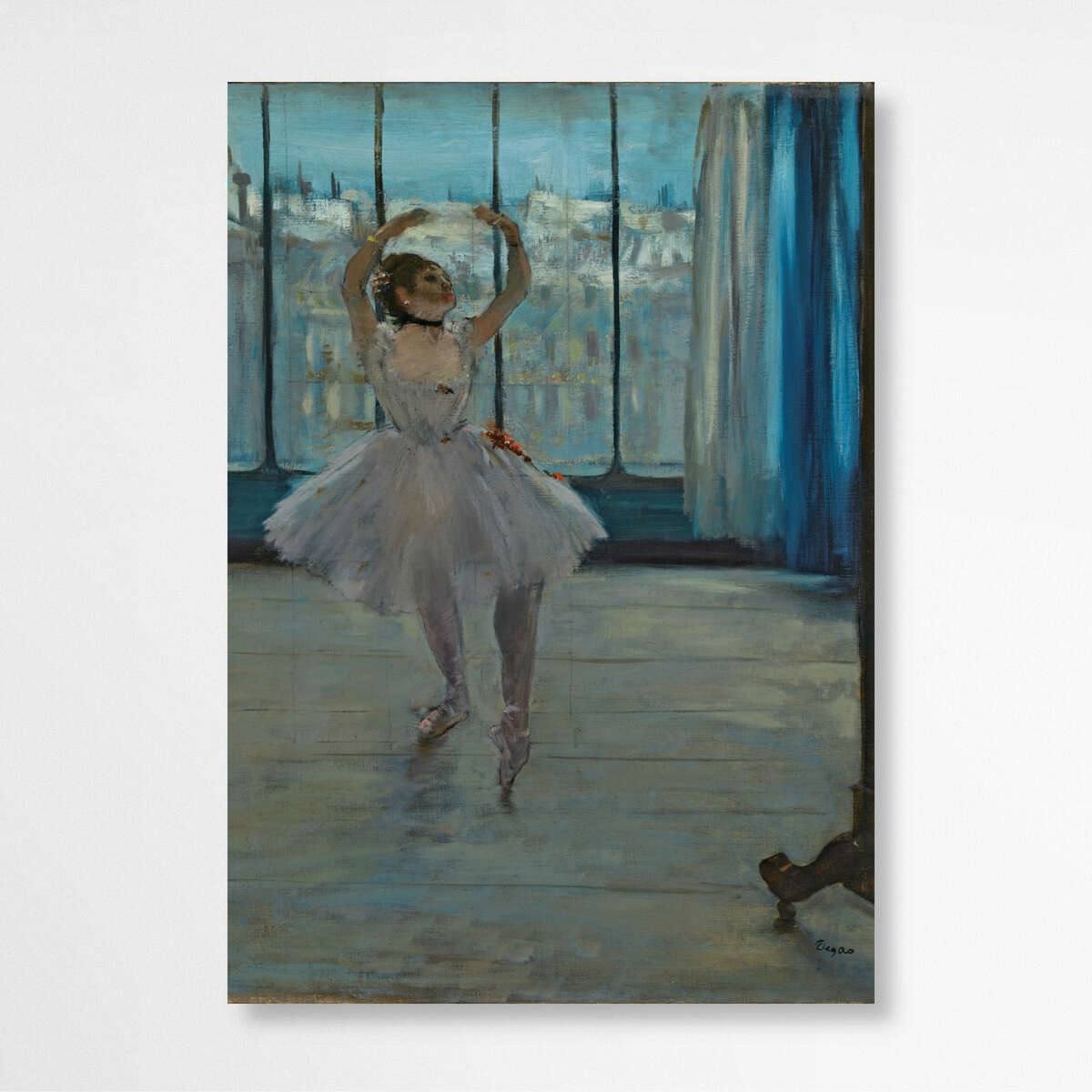 Dancer posing for a Photographer (Dancer in Front of the Window) by Edgar Degas | Edgar Degas Wall Art Prints - The Canvas Hive