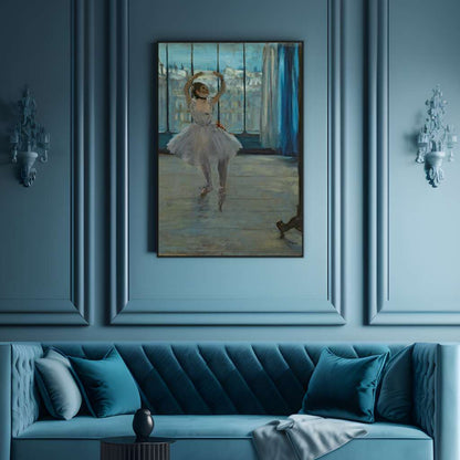 Dancer posing for a Photographer (Dancer in Front of the Window) by Edgar Degas | Edgar Degas Wall Art Prints - The Canvas Hive