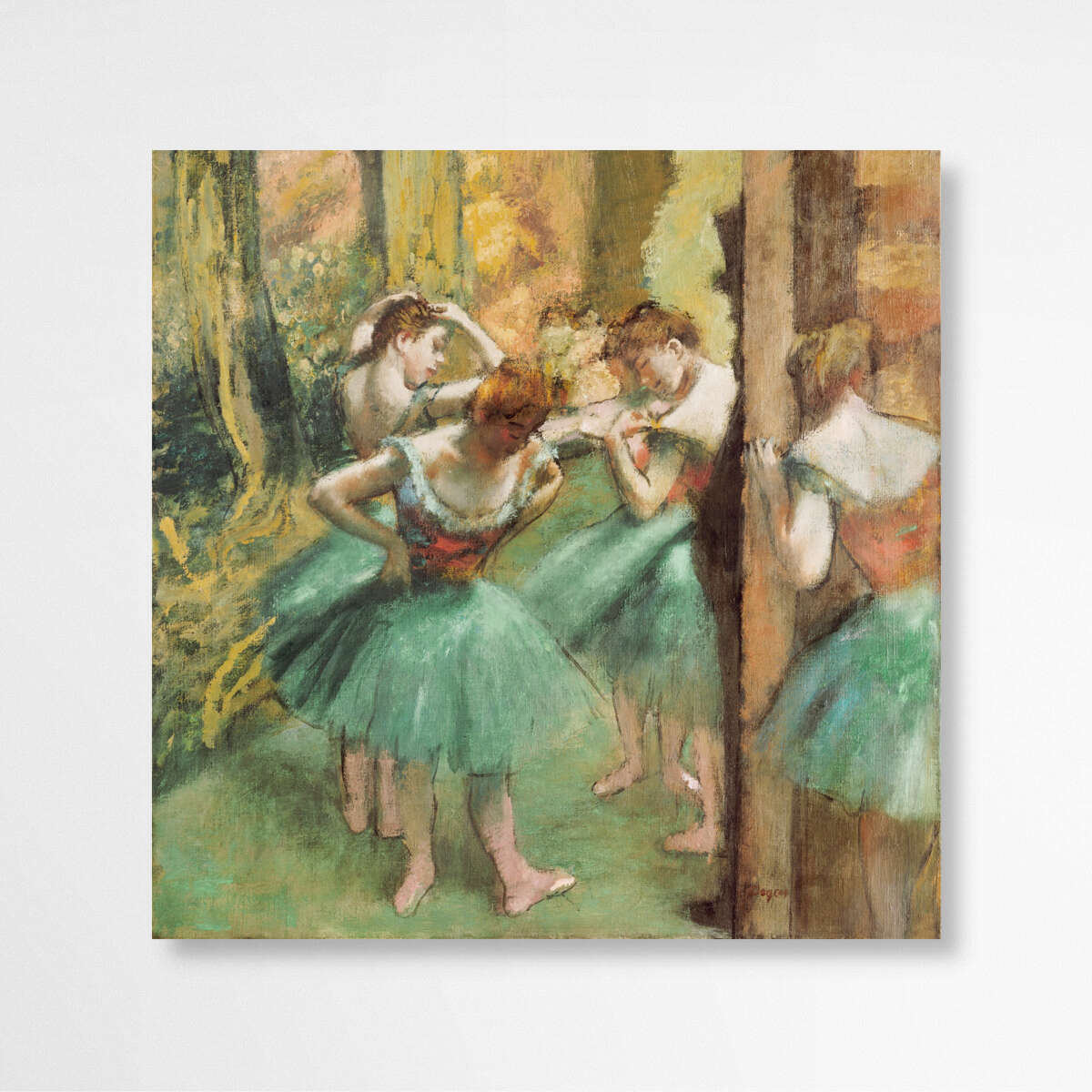 Dancers Pink and Green by Edgar Degas | Edgar Degas Wall Art Prints - The Canvas Hive