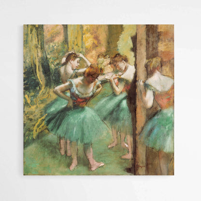 Dancers Pink and Green by Edgar Degas | Edgar Degas Wall Art Prints - The Canvas Hive