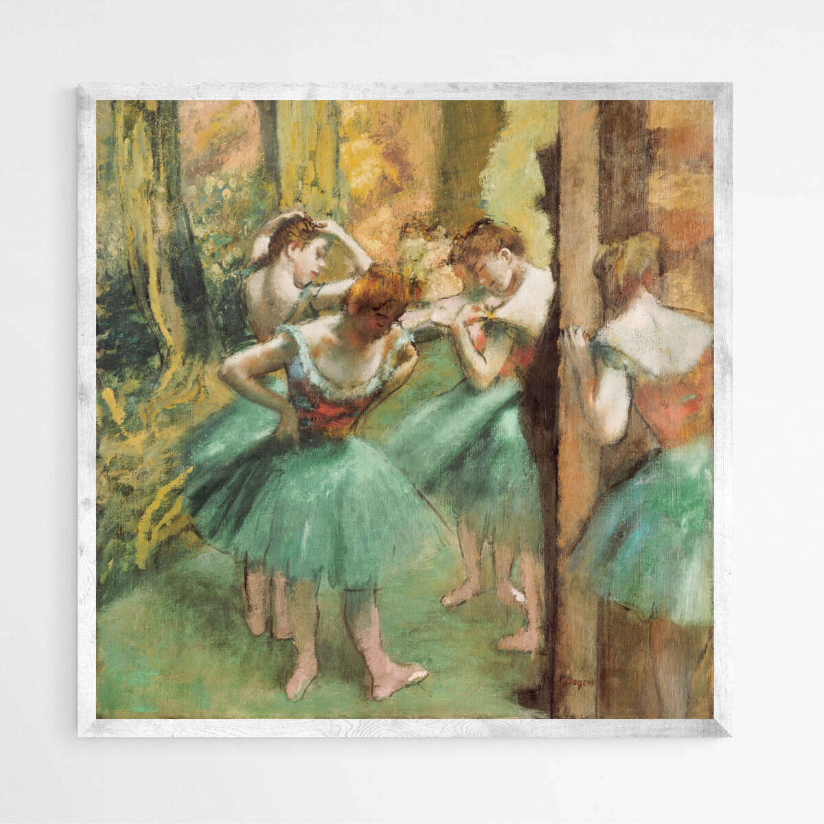 Dancers Pink and Green by Edgar Degas | Edgar Degas Wall Art Prints - The Canvas Hive