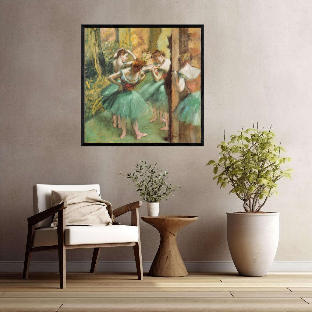 Dancers Pink and Green by Edgar Degas | Edgar Degas Wall Art Prints - The Canvas Hive