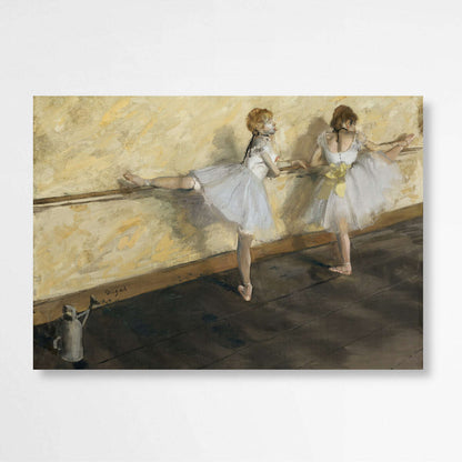 Dancers Practicing at the Barre by Edgar Degas | Edgar Degas Wall Art Prints - The Canvas Hive