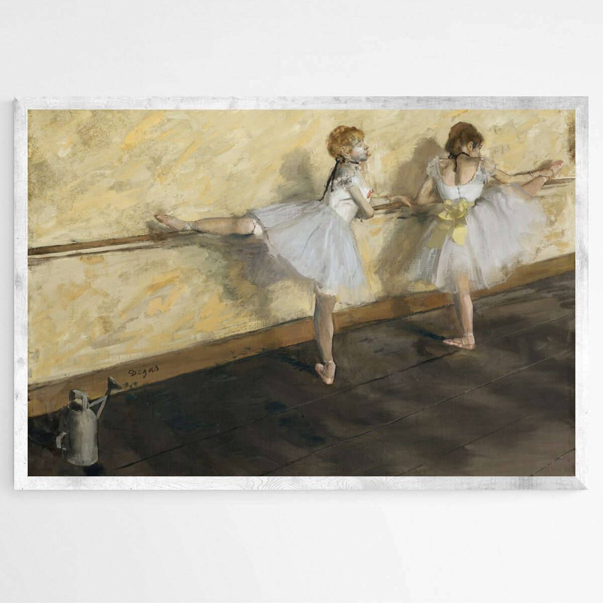 Dancers Practicing at the Barre by Edgar Degas | Edgar Degas Wall Art Prints - The Canvas Hive