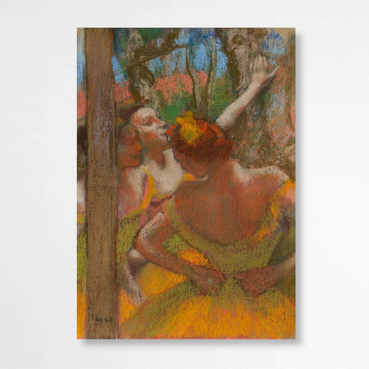 Dancers in Orange by Edgar Degas | Edgar Degas Wall Art Prints - The Canvas Hive