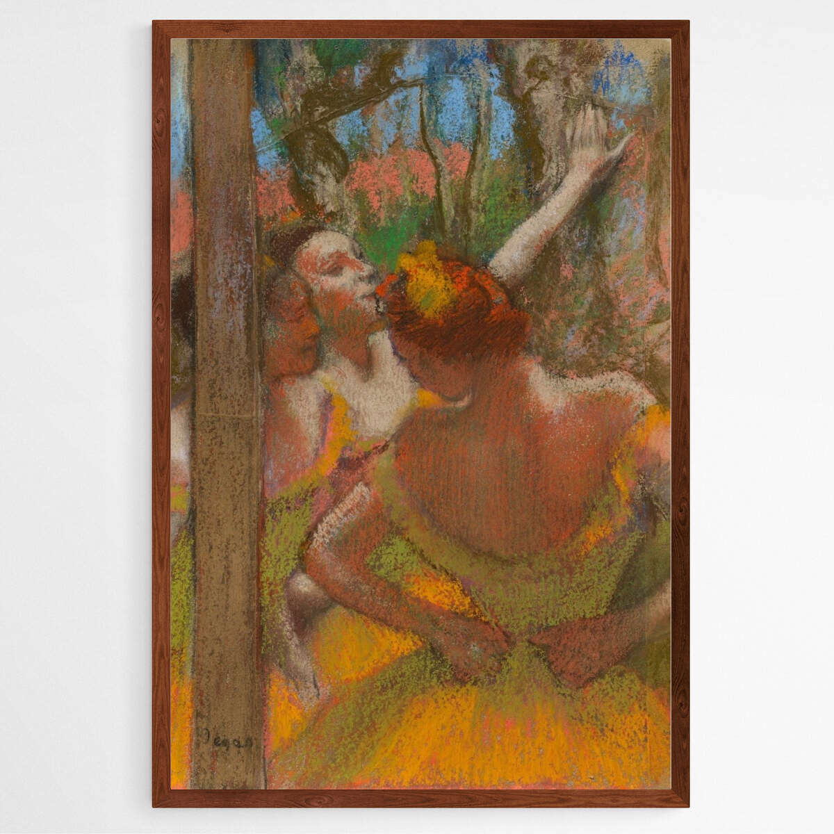 Dancers in Orange by Edgar Degas | Edgar Degas Wall Art Prints - The Canvas Hive