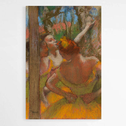 Dancers in Orange by Edgar Degas | Edgar Degas Wall Art Prints - The Canvas Hive