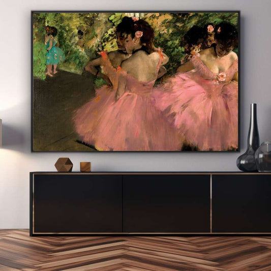 Dancers in Pink by Edgar Degas | Edgar Degas Wall Art Prints - The Canvas Hive