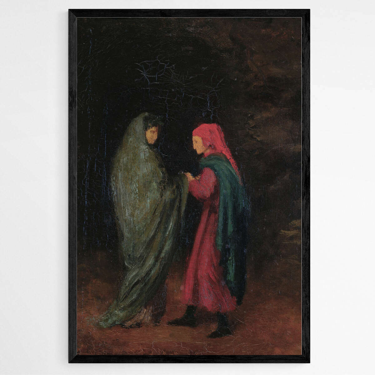 Dante y Virgilio a la Entrada Del Infierno by Edgar Degas | Edgar Degas Wall Art Prints - The Canvas Hive