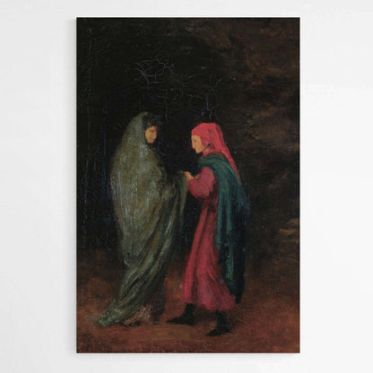 Dante y Virgilio a la Entrada Del Infierno by Edgar Degas | Edgar Degas Wall Art Prints - The Canvas Hive