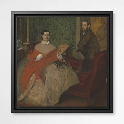 Edmondo and Therese Morbilli by Edgar Degas | Edgar Degas Wall Art Prints - The Canvas Hive