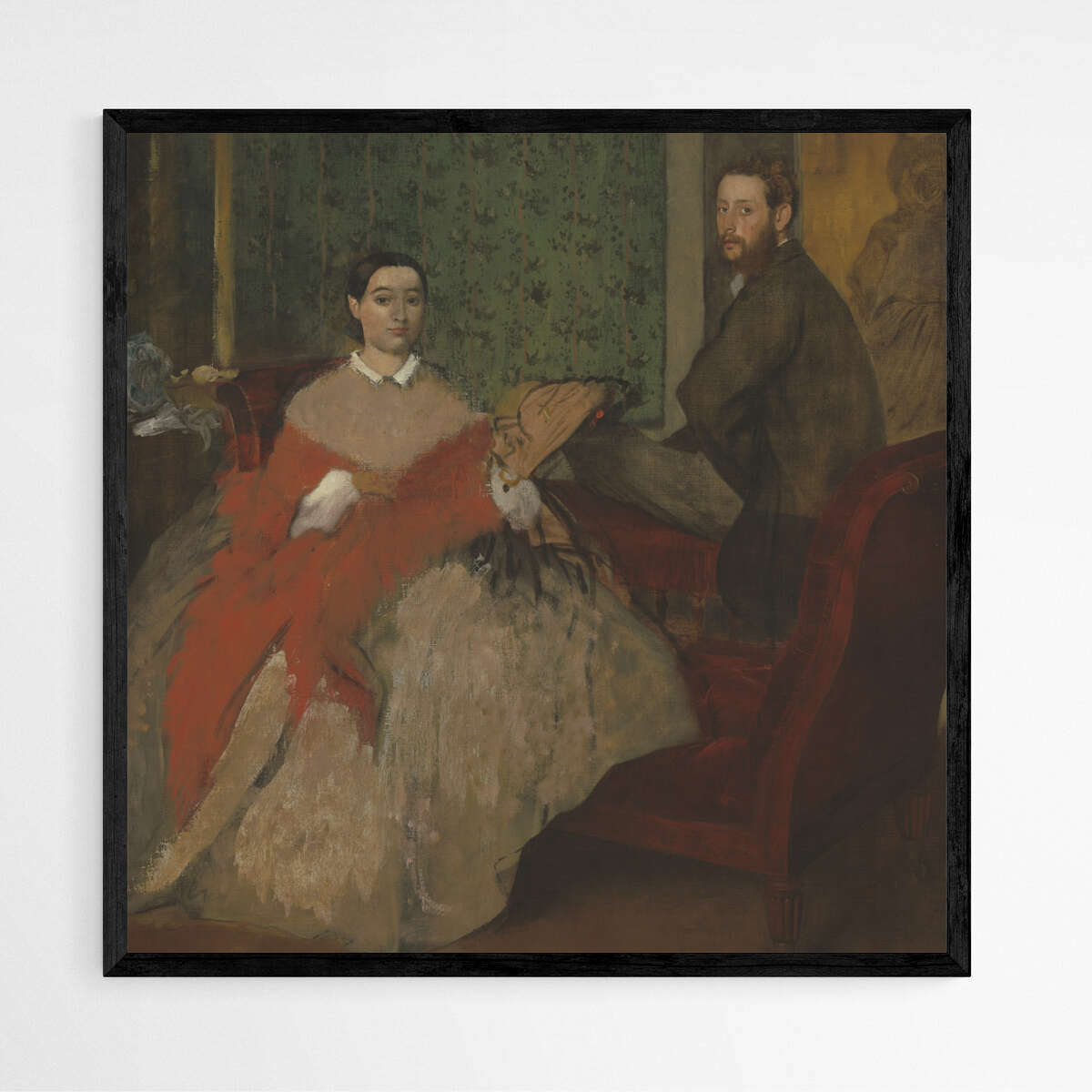 Edmondo and Therese Morbilli by Edgar Degas | Edgar Degas Wall Art Prints - The Canvas Hive