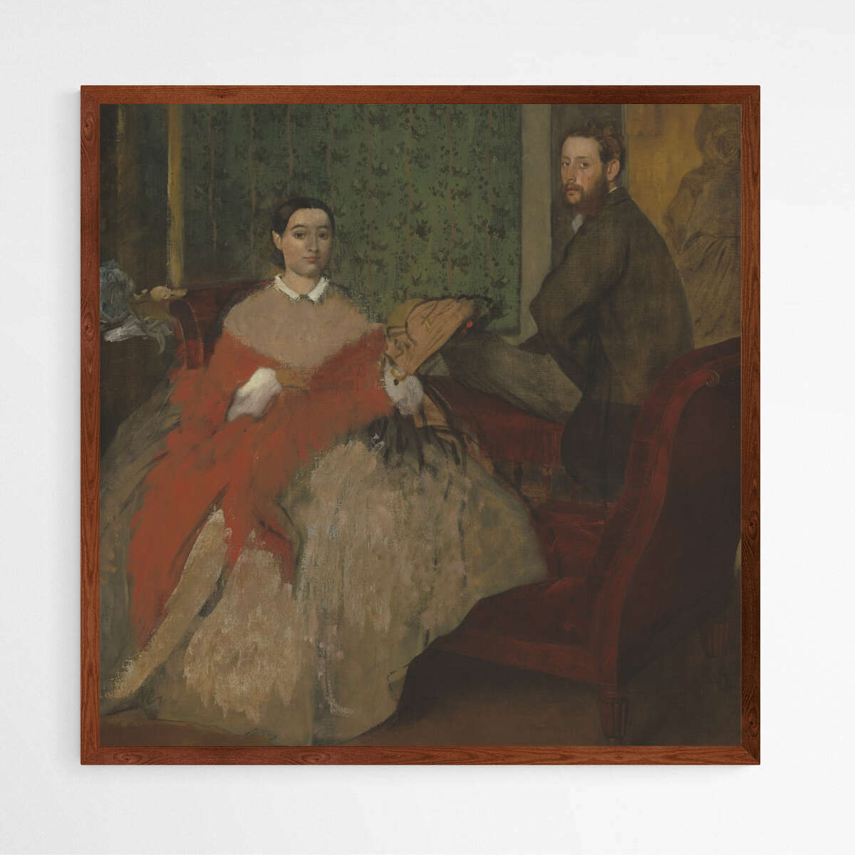 Edmondo and Therese Morbilli by Edgar Degas | Edgar Degas Wall Art Prints - The Canvas Hive