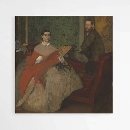 Edmondo and Therese Morbilli by Edgar Degas | Edgar Degas Wall Art Prints - The Canvas Hive