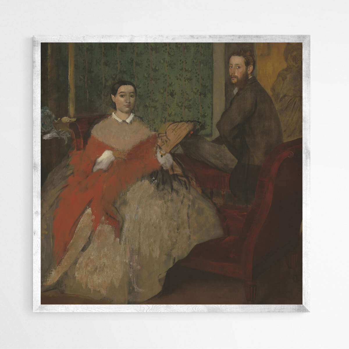 Edmondo and Therese Morbilli by Edgar Degas | Edgar Degas Wall Art Prints - The Canvas Hive