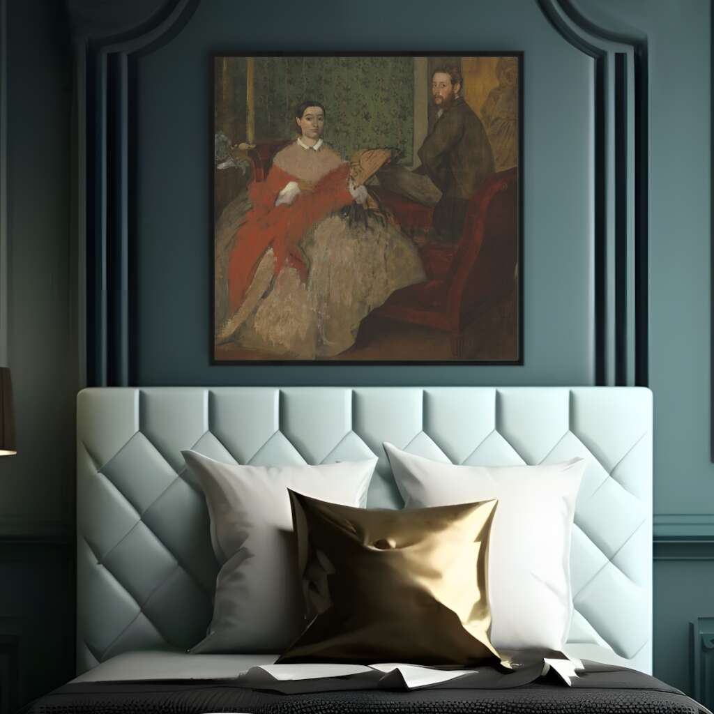 Edmondo and Therese Morbilli by Edgar Degas | Edgar Degas Wall Art Prints - The Canvas Hive