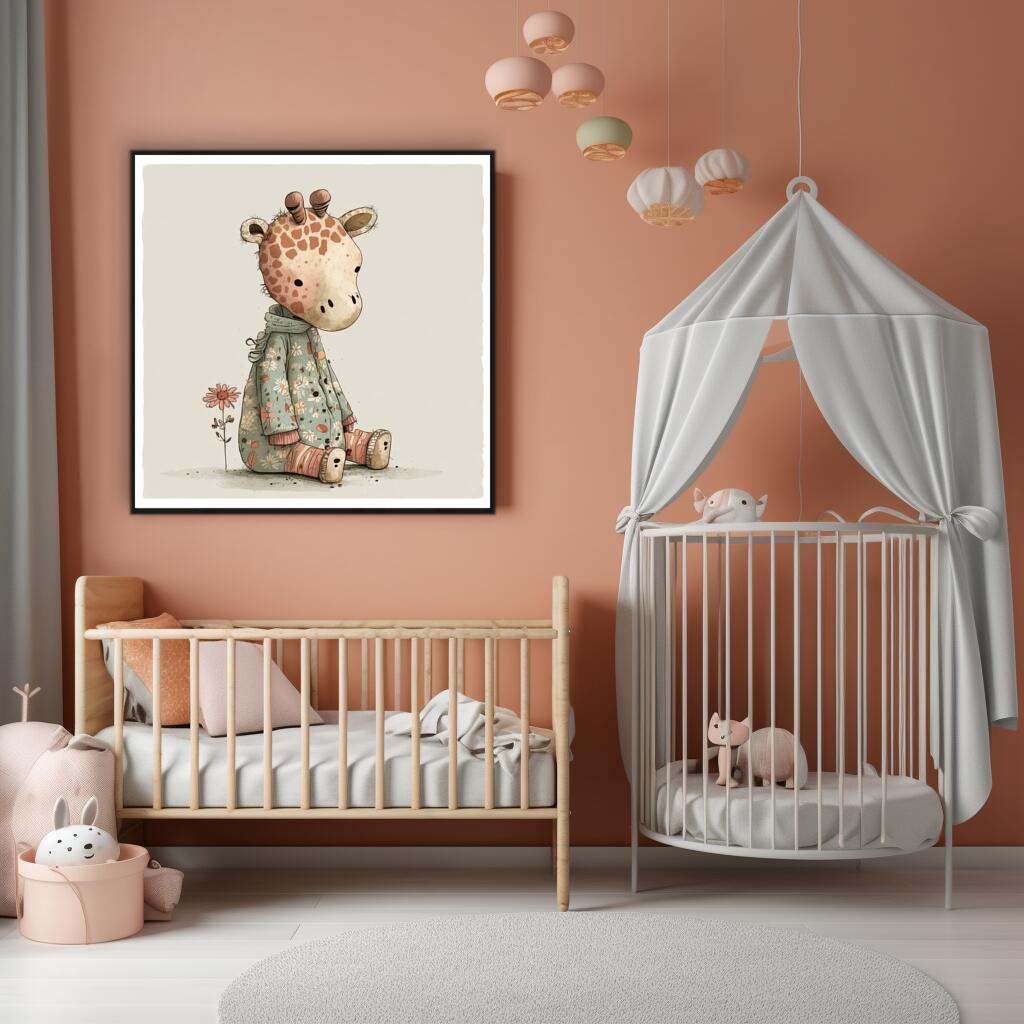 Enchanted Giraffe | Nursery Wall Art Prints - The Canvas Hive