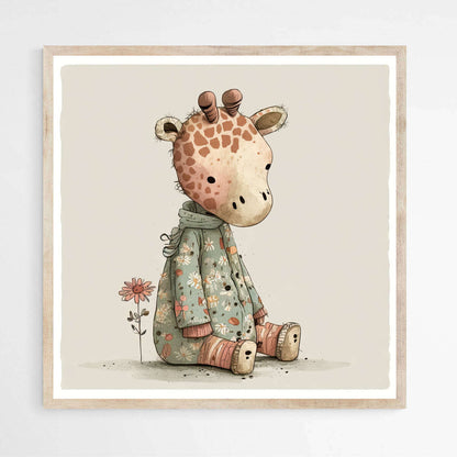 Enchanted Giraffe | Nursery Wall Art Prints - The Canvas Hive