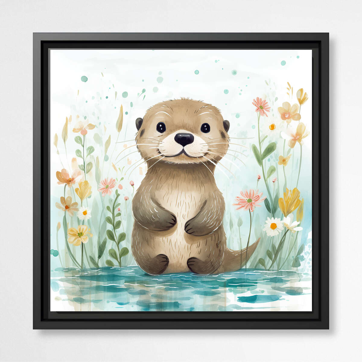 Enchanting Otter Oasis | Nursery Wall Art Prints - The Canvas Hive