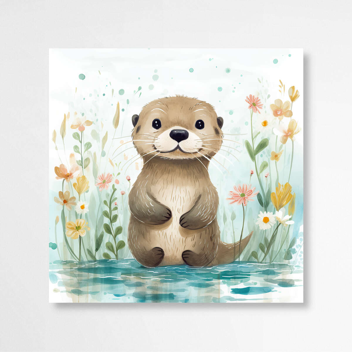 Enchanting Otter Oasis | Nursery Wall Art Prints - The Canvas Hive