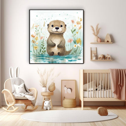 Enchanting Otter Oasis | Nursery Wall Art Prints - The Canvas Hive