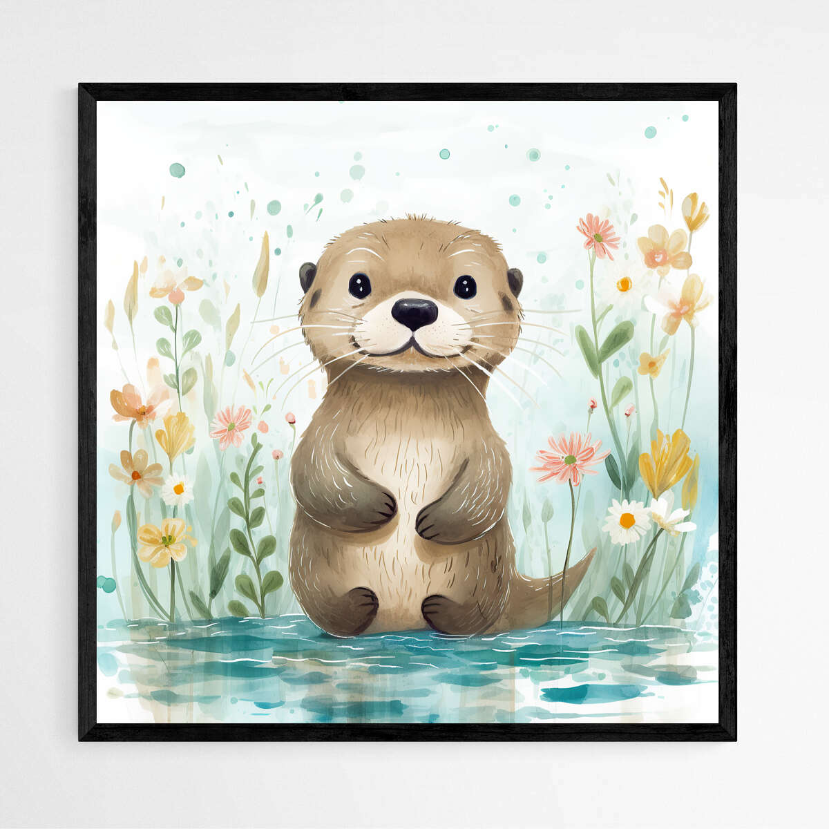 Enchanting Otter Oasis | Nursery Wall Art Prints - The Canvas Hive