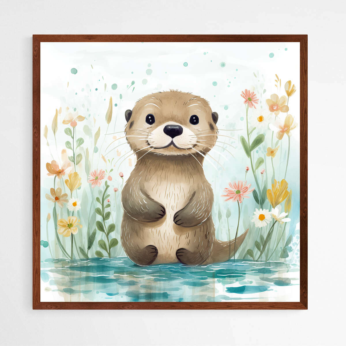 Enchanting Otter Oasis | Nursery Wall Art Prints - The Canvas Hive