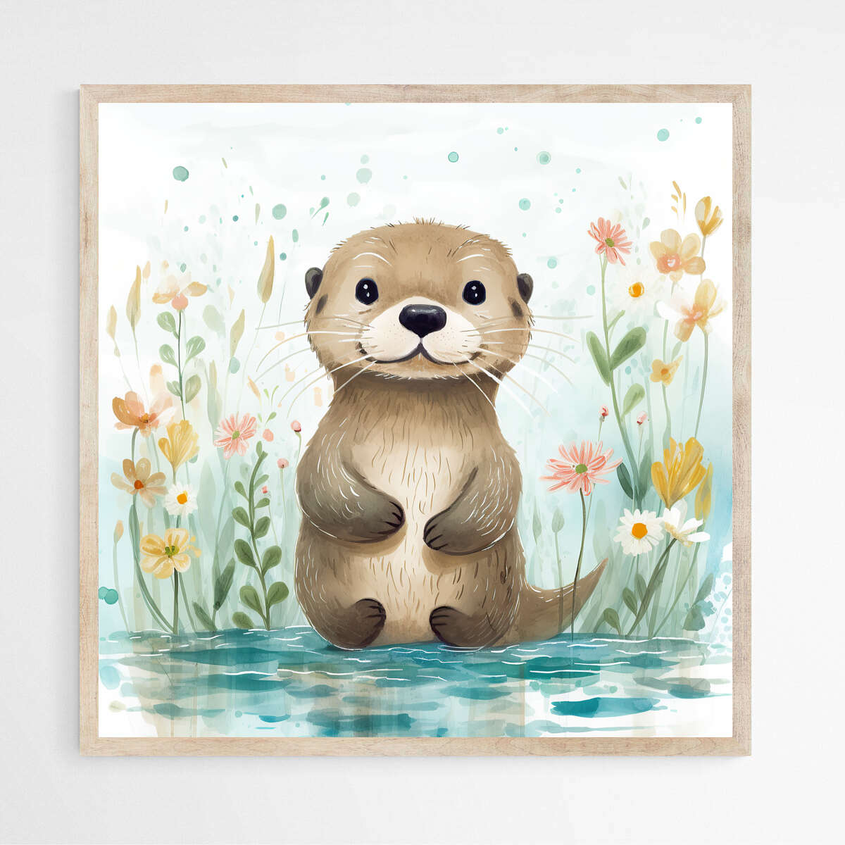 Enchanting Otter Oasis | Nursery Wall Art Prints - The Canvas Hive