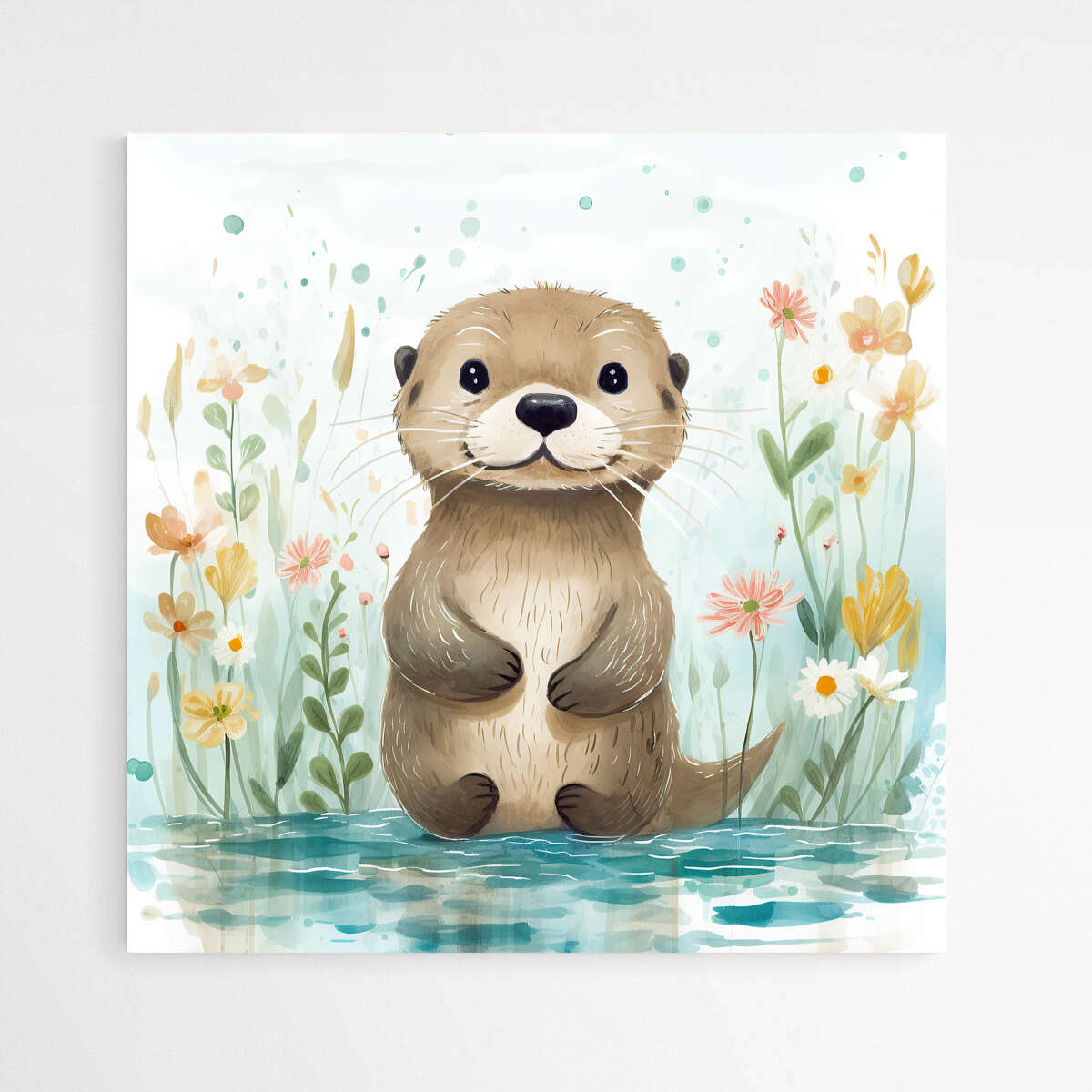 Enchanting Otter Oasis | Nursery Wall Art Prints - The Canvas Hive