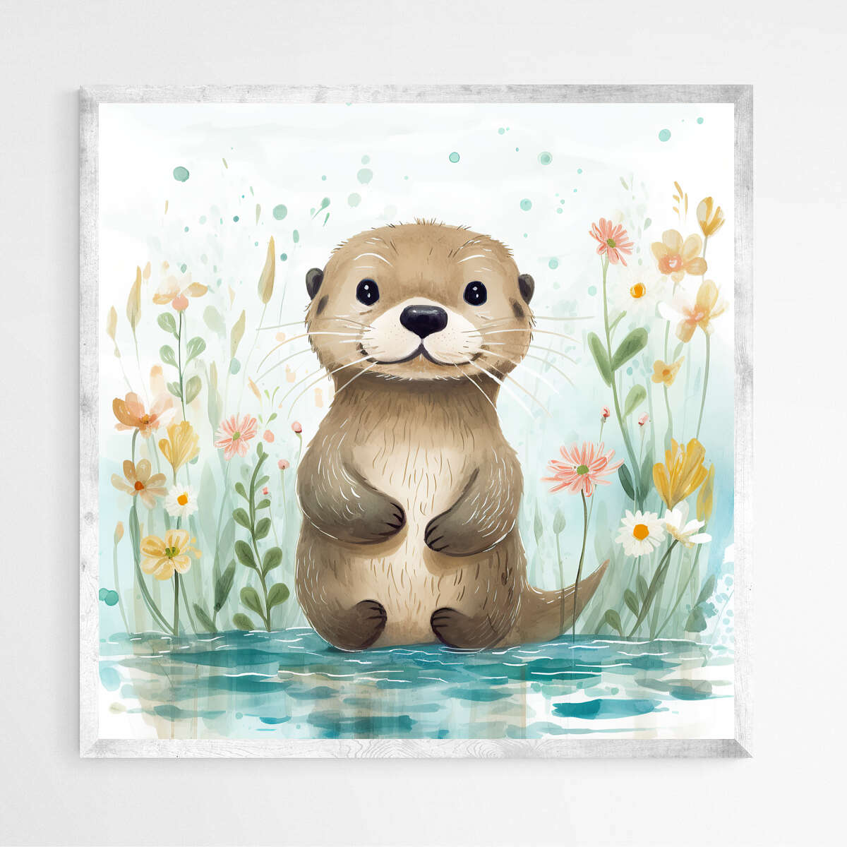 Enchanting Otter Oasis | Nursery Wall Art Prints - The Canvas Hive