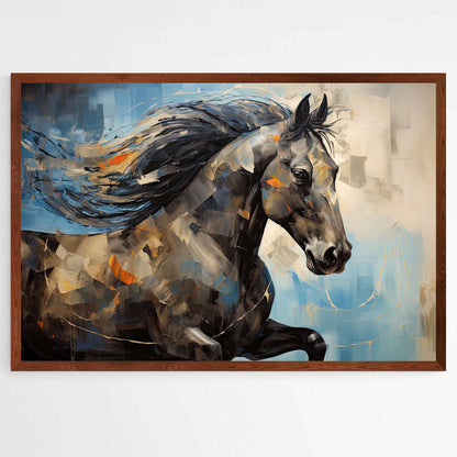 Equestrian Horse in Motion | Animals Wall Art Prints - The Canvas Hive