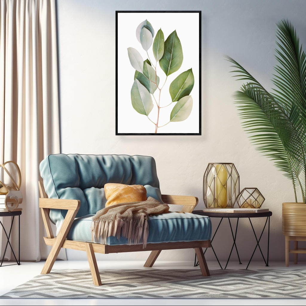 Eucalyptus Leave in Watercolour | Australiana Wall Art Prints - The Canvas Hive