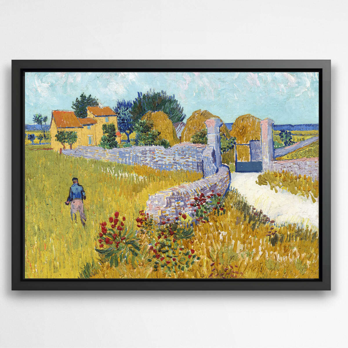 Farmhouse in Provence by Vincent Van Gogh | Vincent Van Gogh Wall Art Prints - The Canvas Hive