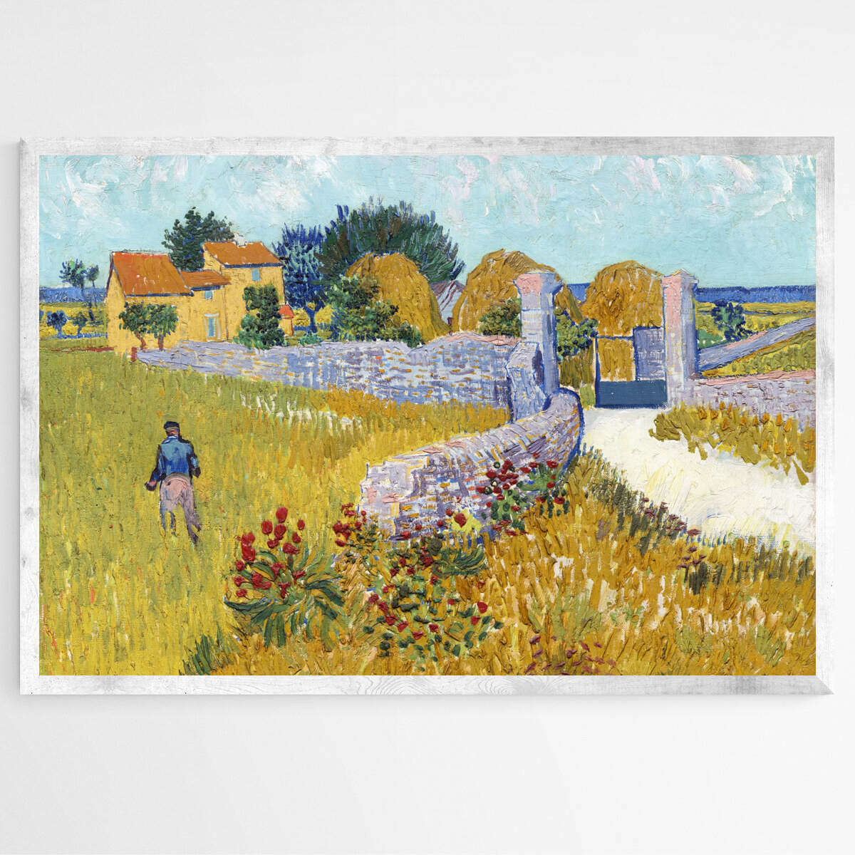 Farmhouse in Provence by Vincent Van Gogh | Vincent Van Gogh Wall Art Prints - The Canvas Hive