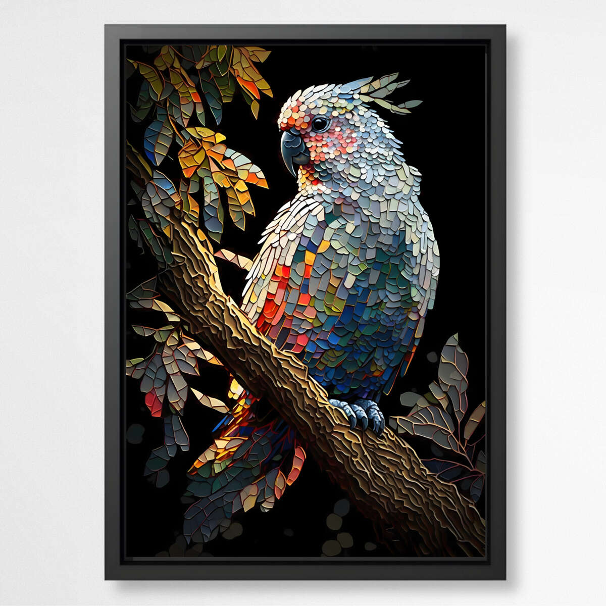 Feathered Symphony Cockatoo | Animals Wall Art Prints - The Canvas Hive
