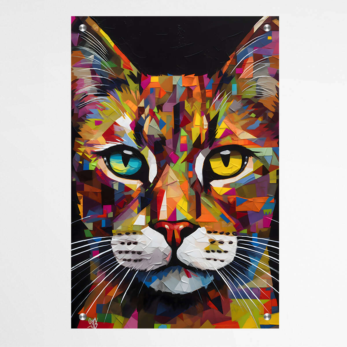 Feline Abstractions Cat | Animals Wall Art Prints - The Canvas Hive