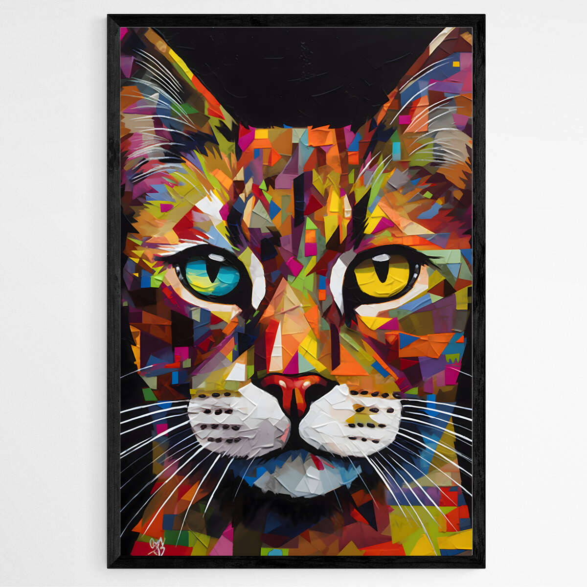 Feline Abstractions Cat | Animals Wall Art Prints - The Canvas Hive