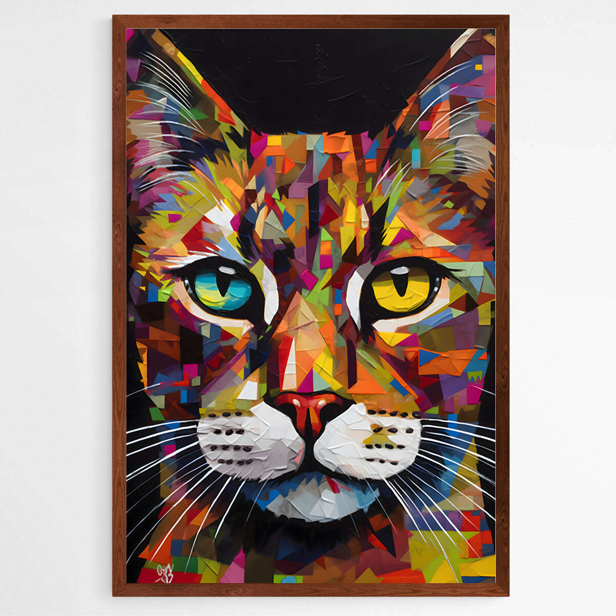 Feline Abstractions Cat | Animals Wall Art Prints - The Canvas Hive