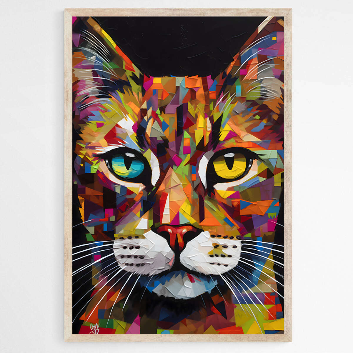 Feline Abstractions Cat | Animals Wall Art Prints - The Canvas Hive