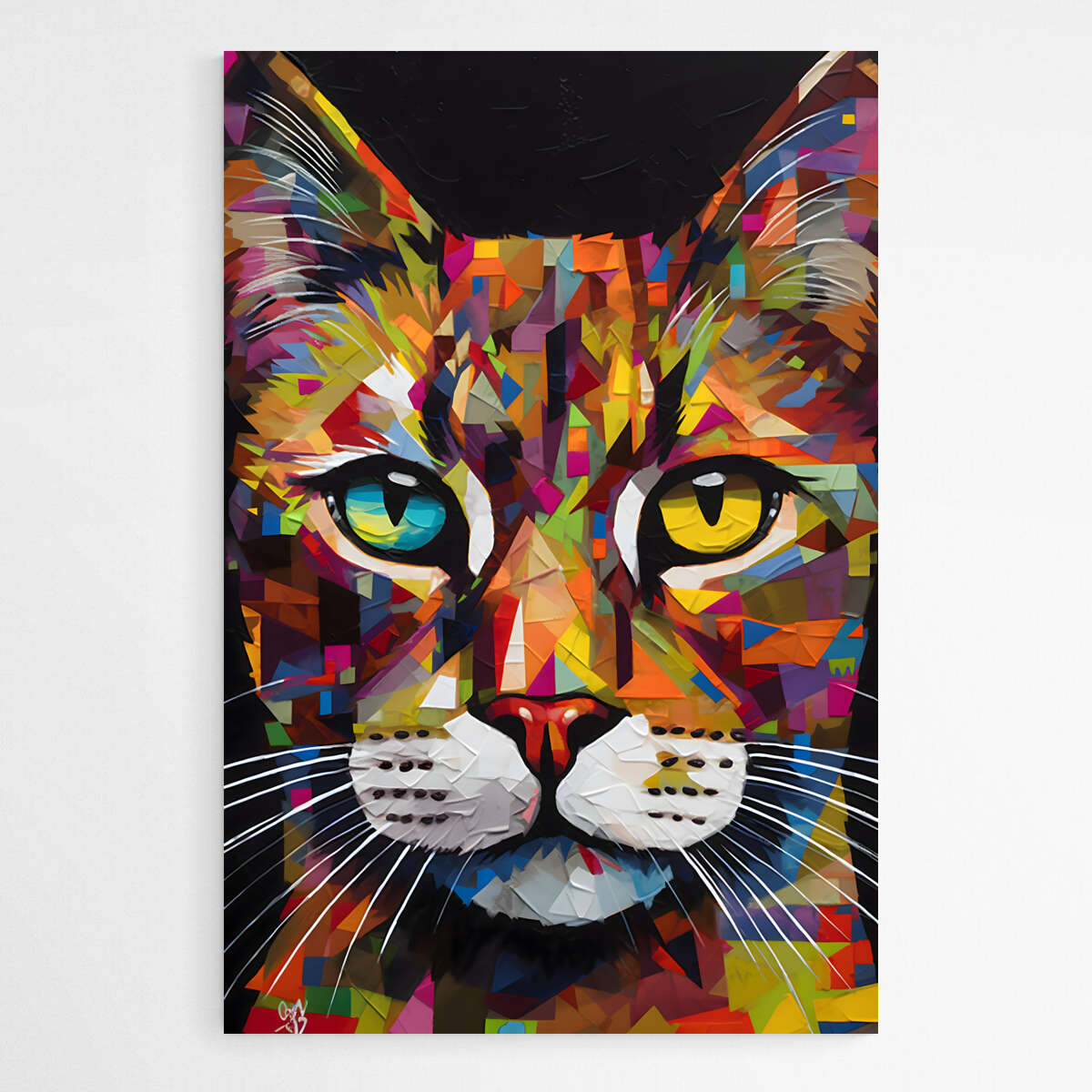 Feline Abstractions Cat | Animals Wall Art Prints - The Canvas Hive