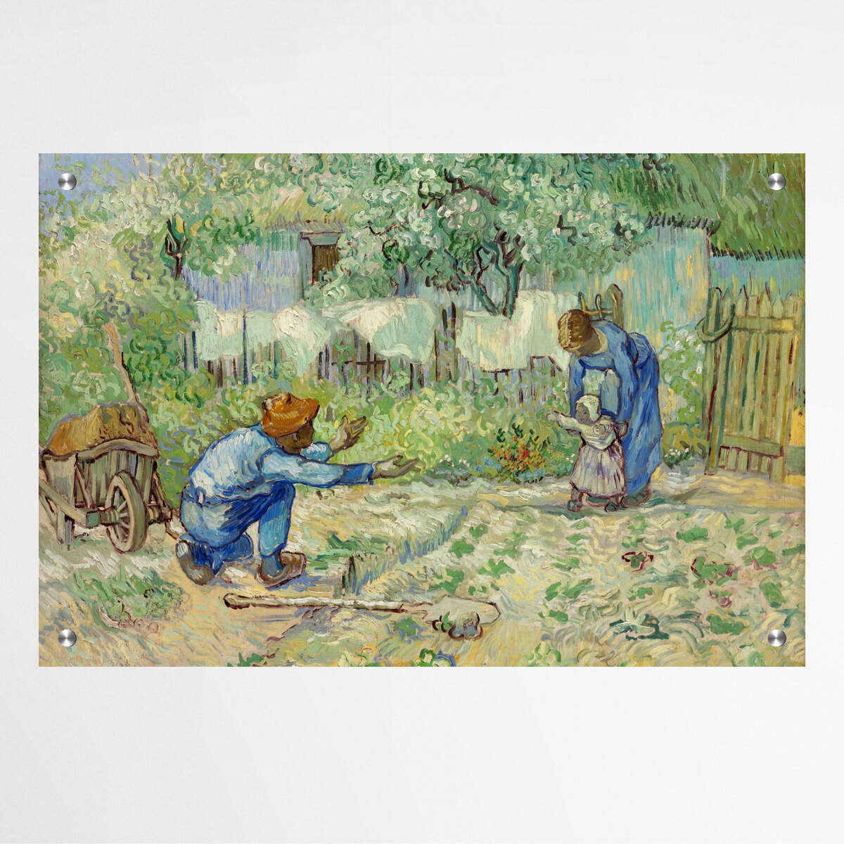 First Steps after Millet by Vincent Van Gogh | Vincent Van Gogh Wall Art Prints - The Canvas Hive