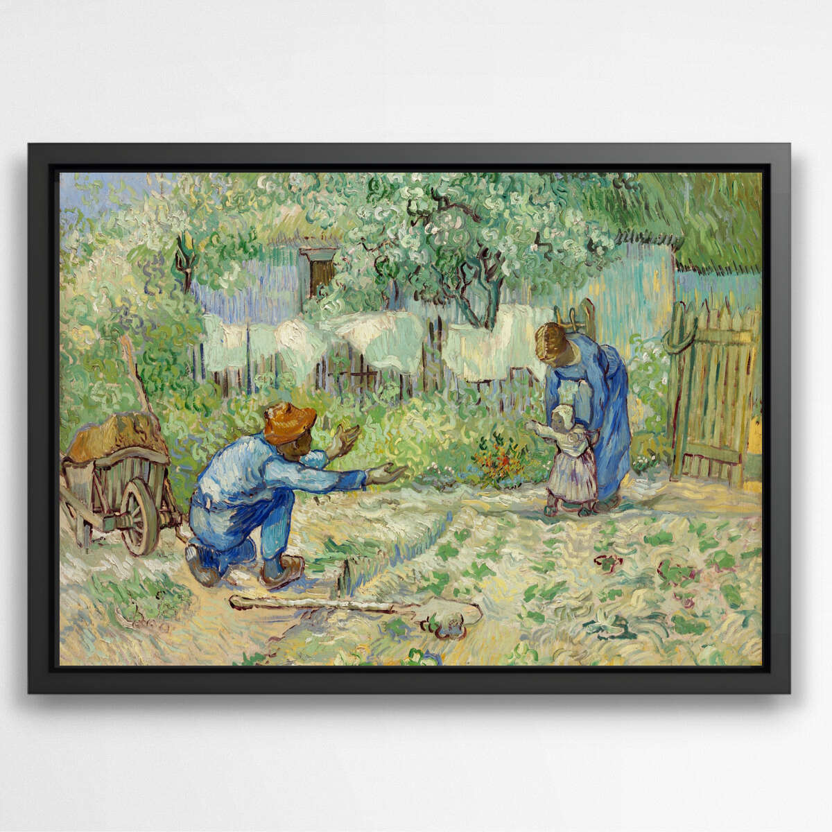 First Steps after Millet by Vincent Van Gogh | Vincent Van Gogh Wall Art Prints - The Canvas Hive