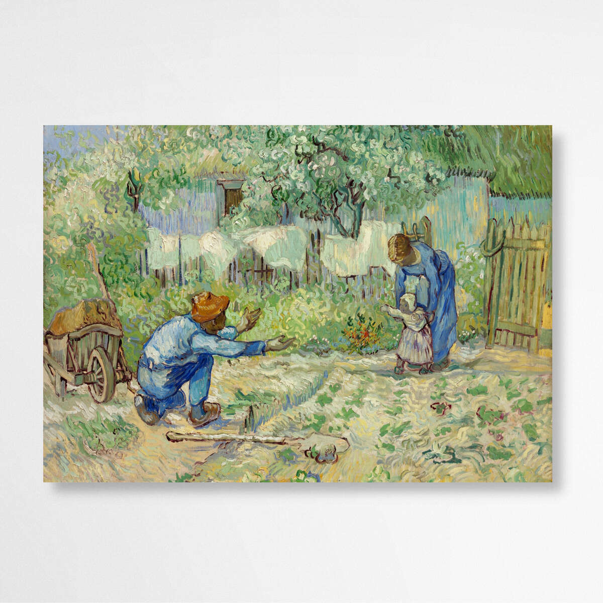 First Steps after Millet by Vincent Van Gogh | Vincent Van Gogh Wall Art Prints - The Canvas Hive