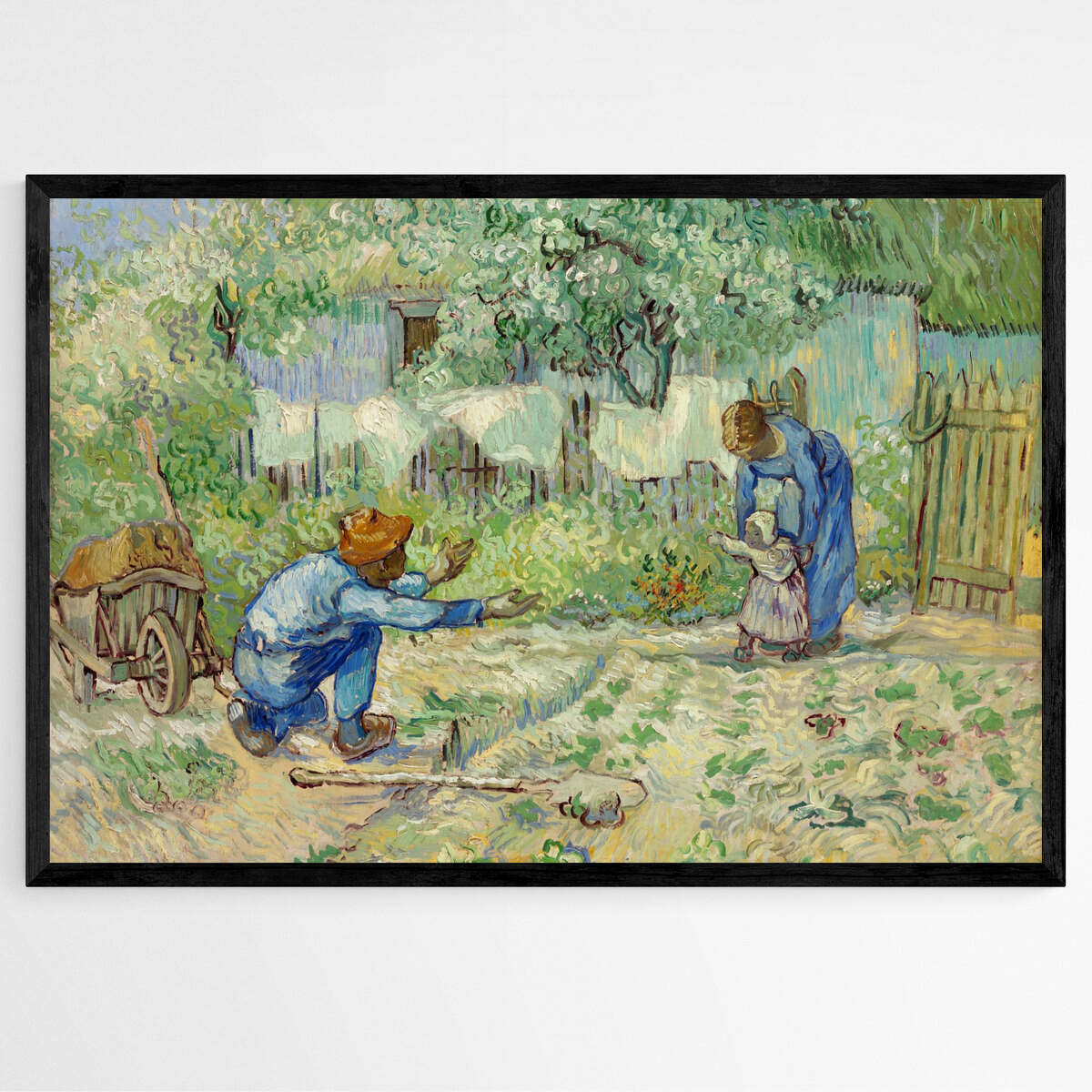 First Steps after Millet by Vincent Van Gogh | Vincent Van Gogh Wall Art Prints - The Canvas Hive