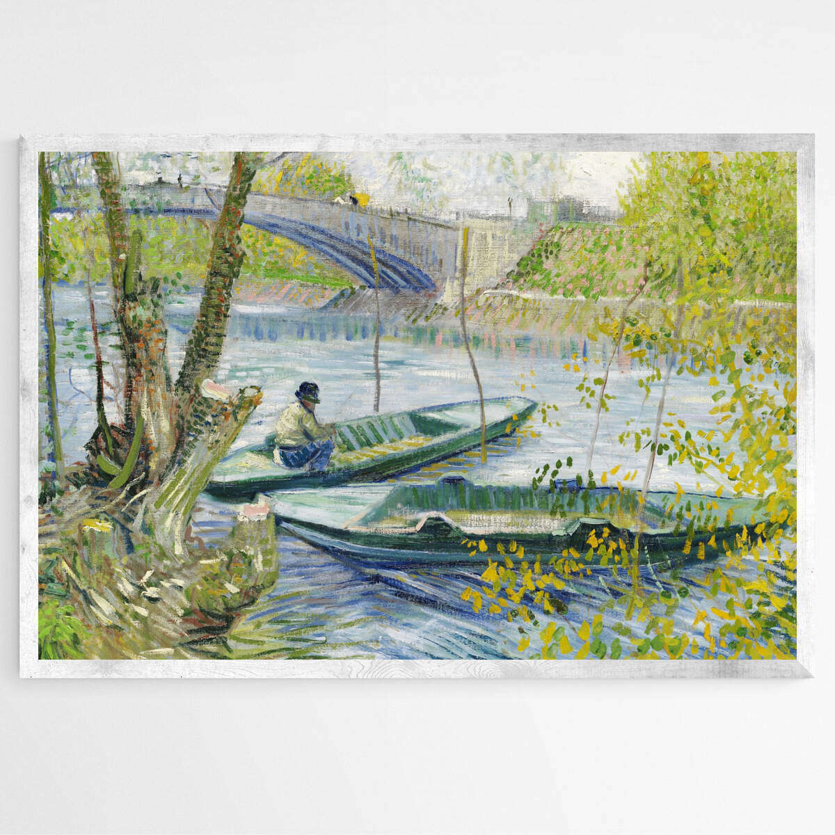 Fishing in Spring by Vincent Van Gogh | Vincent Van Gogh Wall Art Prints - The Canvas Hive